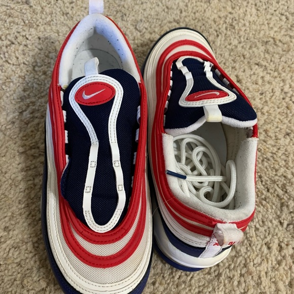Nike air max 97 USA colorway used/ box damaged/ size 8.5 - Picture 4 of 4